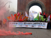 Els sindicats educatius es manifesten a Barcelona per demanar millores salarials