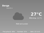 AEMET: El temps per a Berga – 11 de Abril de 2026
