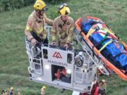 VÍDEO | Aparatós rescat a Puig-reig: evacuen una dona immobilitzada després d’una greu caiguda amb bicicleta